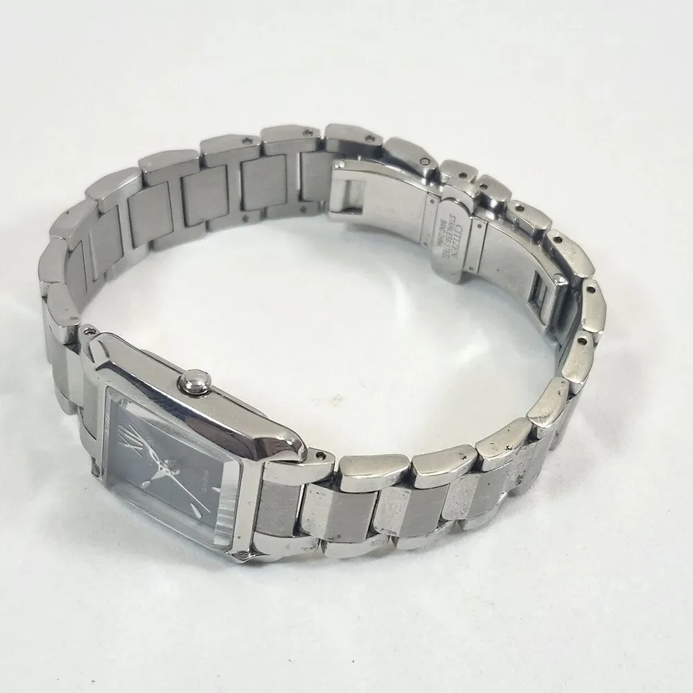 Citizen Ladies Watch Eco-Drive GN0S9 Solar Working Rectangular Japan Sapphire